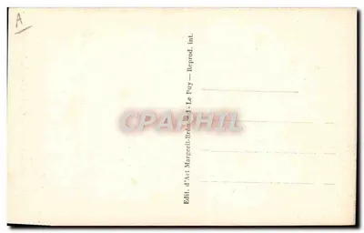 Le Puy — Type de Paysan revenant du Marché (Le cabas) — M. H. — n° 308 — Verso