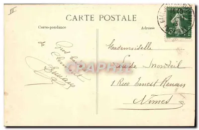 Dançarinos auvergnatos — A Auvergne pitoresca — Edição VD C n°3156 — Verso