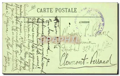 Villeneuve-sur-Vère — Camponesa auvergnata — LL, n°15 — Verso