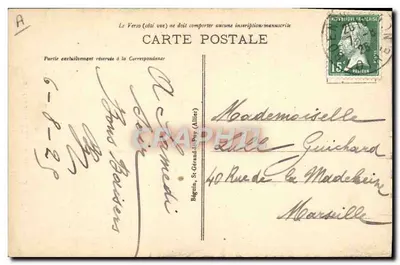 A Auvergne pitoresca — Fiação com a roca — Ideal, n°93 — Verso