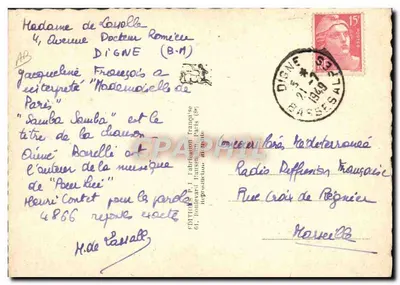 François Perrier — portret — PaperCarlet nr 32 — Rewers