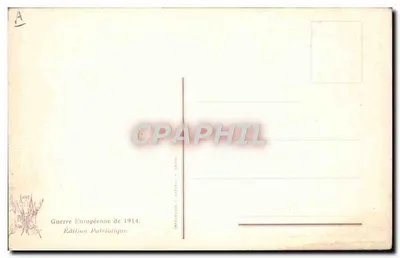 Raymond Poincaré, Presidente da República Francesa — edição patriótica 1914 — série 1791 — Verso