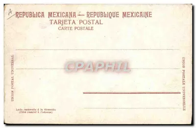 C. Gen. Porfirio Díaz, Presidente de los Estados Unidos Mexicanos — J. K. 1. México. Regist. — Reverso