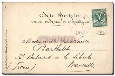 Deux portraits de Louvet — Président de la République française — sur fond de drapeaux italiens, éditeur Oder Navelli, Rome — Verso