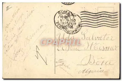 Família Real Italiana — Série S.P.A. n°7816 — Verso