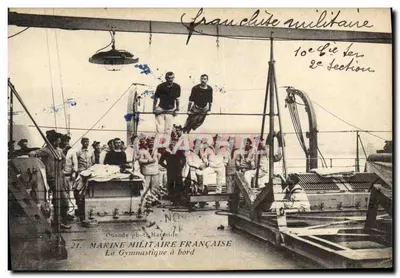 Marinha Militar Francesa — A Ginástica a Bordo — Editor Marcelle, n° 74