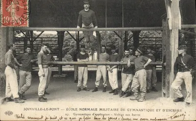 Joinville-le-Pont — Escola Normal Militar de Ginástica e Esgrima — Volta nas Barras
