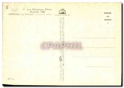 ग्रेनोबल 1968 — शीतकालीन ओलंपिक खेलों के बर्फ के मैदान — एडिशन डी एकोरिफ़फ़ॉन — पीछे