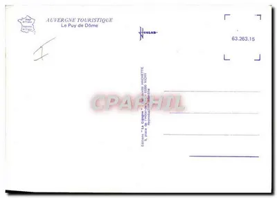 ले पूय डे डोम — डेल्टा प्लेन — 'ला सिगेर' एडिशन्स हैचेट — पीछे