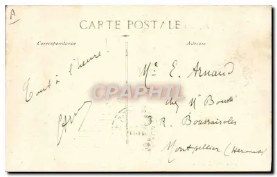 Paquebot « Doukkala » — en pleine tempête — éditeur Grimaud et Cie, Marseille — Verso
