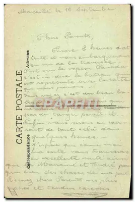 De stoomboot Canada — Maatschappij Cyprien Fabre — uitgever Maatschappij Cyprien Fabre — Achterkant
