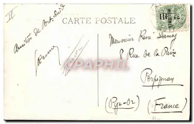 Cap Padaran — Compagnie des Chargeurs Réunis par grosse Mer — wydawca nieznany — Rewers