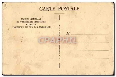 Paquebot "Campana" — navire à deux cheminées — éditeur S.G.T.M. n° 773 — Verso