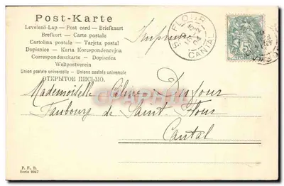 Kind und Storch — Studio-Szene — P.F.B. Serie 2047 — Rückseite