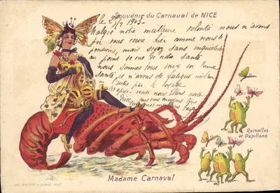 Madame Carnaval — Carnaval de Nice — Impr. Mathieu & Legros, Nice