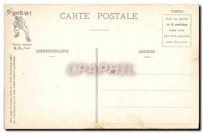 Cenas militares — Balada noturna — E.R., Paris, Modelo depositado n° 14877 — Verso