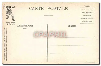 Scene militari — E.R., Parigi — Modello depositato N° 15351 — Verso
