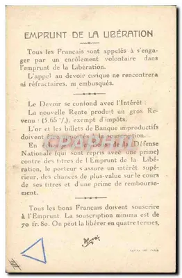 Général de LANGLE de CARY — Commandant d'Armée, Bataille de la Marne 1914 — Éditeur : LARINA, IMP. PARIS — Verso