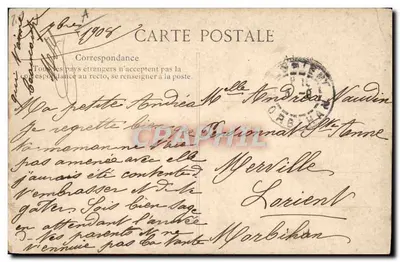 La Auvergne pintoresca — Escena de baile y música — Editor V.D.C. n° 3196 — Reverso