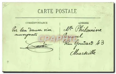 Dans van Auvergne — La Bourrée d'Aubergno — uitgever niet zichtbaar — Achterkant