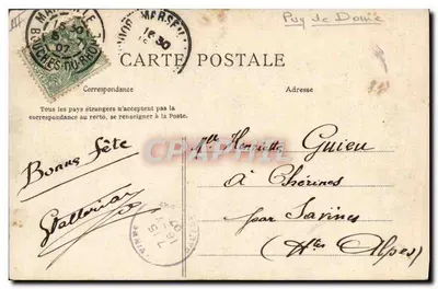 Bourrée da Auvergne — Dança e músico — Editor: Wilhelm, n° 382 — Verso