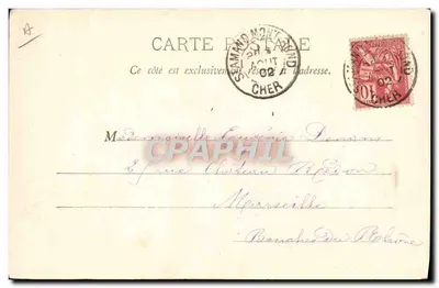 Mulher em traje tradicional — Auvergne — Editor: L'Écu Géerman-Ferraud, n° 11b — Verso