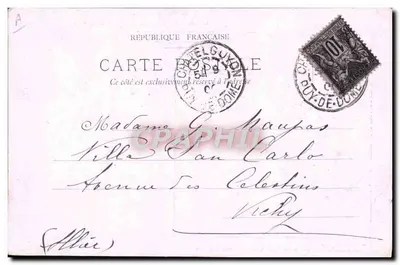 A Sopa de Nabo — Auvergne — Editor Morel-Gourguillon, Lyon — Verso