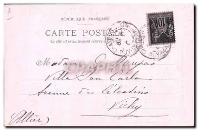 Uma Noiva — Auvergne — Châtel-Guyon, editor Hôtel-Goupillaud — Verso