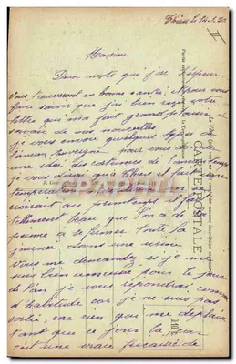 Levensscene — Auvergne — G. D'O. n°1213 — Achterkant