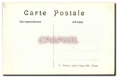 Congresso de Versalhes — 17 de janeiro de 1913 — Chegada dos parlamentares e de M. Passy, ancião do Senado — F. Fleury, Paris — Verso