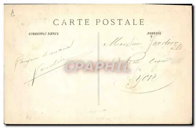 Compagnía Gie Transatlántica – « Duc de Bragance » en mar agitado en el Mediterráneo — J. Lyon, propietario editor, 23, Rue de la Darse — Reverso