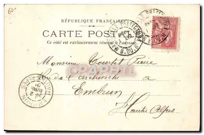 Djemnah — Porto — Messageries Maritimes — Verso