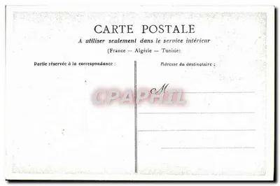 Jeune fille en bonnet à motifs — portrait studio — carte postale française — Rewers