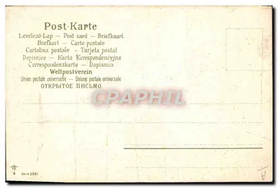 Dwie białe myszki — pijące z miski — seria 2321 — Rewers