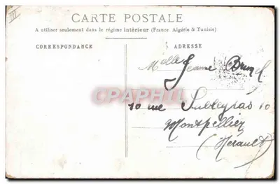 Dwie myszki przed dziurą — VILLANOUVE — wydawca V. BOUGET & Cie, n° 30 — Rewers