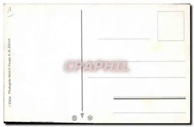 Cztery niedźwiedzie grające w karty — humorystyczna scena — Photoglob-Wehrli-Vouga A.G. Zürich, nr J 2304 — Rewers