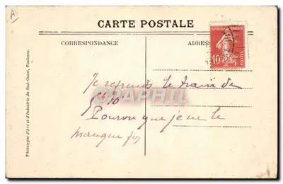 Großmutter und Enkelin — 1911 — Les Échancrées — Rückseite