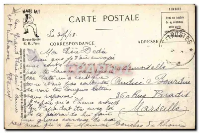 A Vida Militar — Nas Grandes Manobras, A Defesa da Peça — E.R. Paris, Modelo Depositado n° 14877 — Verso