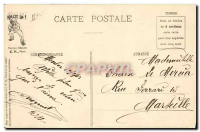 Los Sueños del Soldado — Partida de la Clase — E.R., París — Reverso