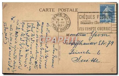 Soldados carregando a estátua da Vitória — Empréstimo da Defesa Nacional 1918 — Chavannaz, Paris — Verso