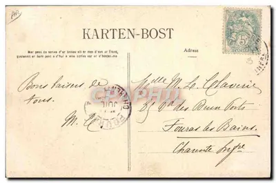 Rosporden — Wnętrze Gościnicy — Quimper, nr 1174 — Rewers