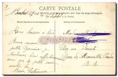 Camponeses de Sainte-Anne — Coleção Decré Frères, Nantes — Verso