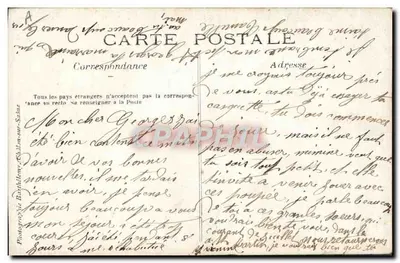 O Dr. E. Mauchamp — Assassinado no Marrocos em 19 de março de 1907 — Cartão postal — Verso