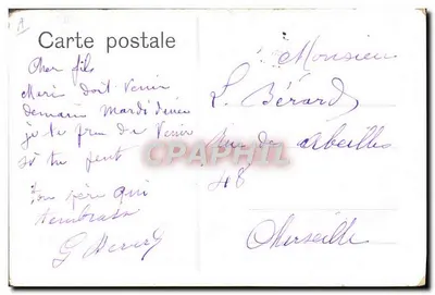 Mlle. Bheriris Benka — Cavalière à cheval — Wilh. Scharmann, Berlin S.W., Kommandantenstr. 16 — Verso