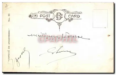 Dois homens gordos de férias — Roger e Yvonne Taylor — editor B.C. Post Card, n° 55 — Verso