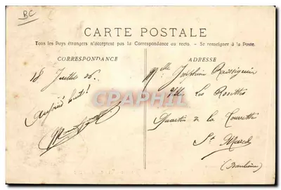Marselha - Exposição Colonial - Em Pousse-Pousse — Verso