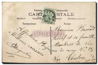 Augustine — Tarjeta postal ilustrada — Union Carte Postale — Reverso