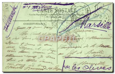 Grasse — La Rue de l'Évêché — LL. n°790 — Achterkant