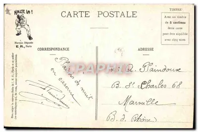 Um jogo sujo — Cenas militares — E.R. Paris, N° 078 — Verso