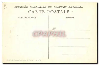 Sessão de socorro — Dia Francês do Socorro Nacional — Devambéz, Paris — Verso